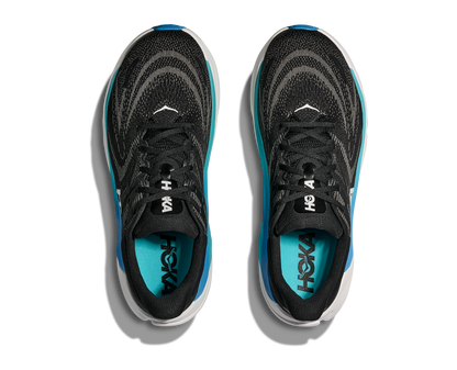 HOKA Men's Arahi 8 - BLACK / SKYWARD BLUE (Wide)