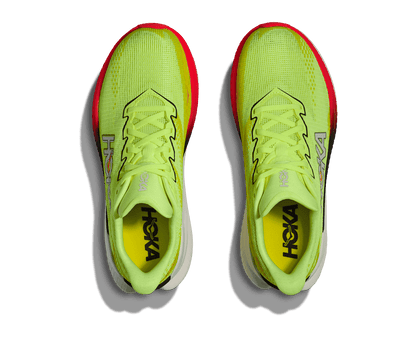 HOKA Women's Mach X 3 - NEON YUZU / SQUID INK
