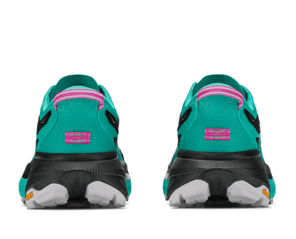 HOKA Women's Mafate 5 - BLACK / ELECTRIC AQUA