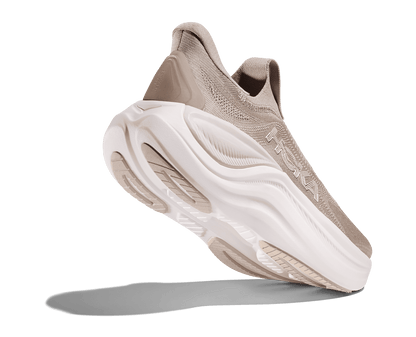 HOKA Women's Skyward Laceless - PUTTY / WHITE