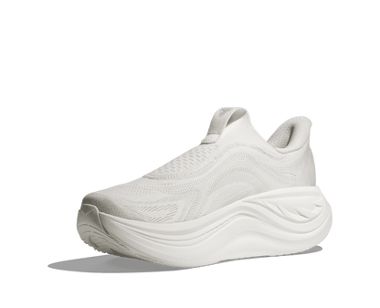 HOKA Women's Skyward Laceless - WHITE / WHITE