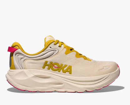 HOKA Women's Gaviota 6 - BIRCH / YELLOW GOLD