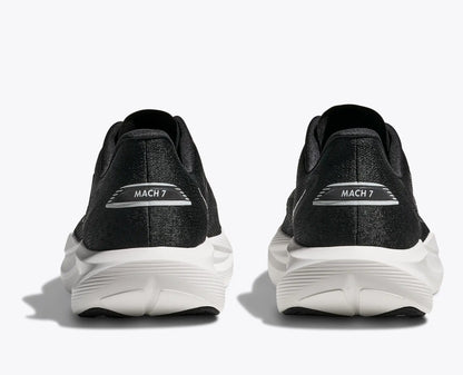 HOKA Women's Mach 7 - BLACK / WHITE