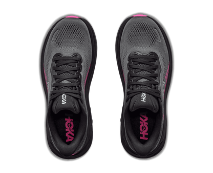 HOKA Women's Clifton 11 - BLACK / NEON DRAGONFRUIT