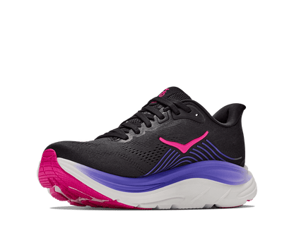 HOKA Women's Clifton 11 - BLACK / NEON NEBULA