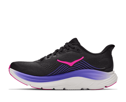 HOKA Women's Clifton 11 - BLACK / NEON NEBULA