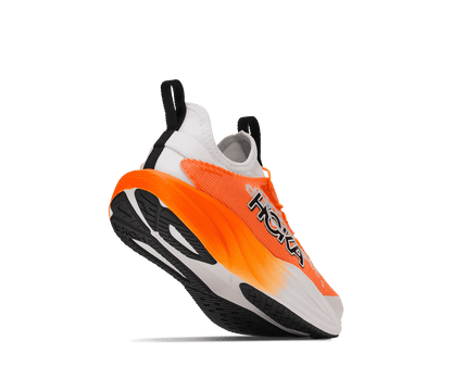 HOKA Unisex Mach 7 - FROST / NEON TANGERINE