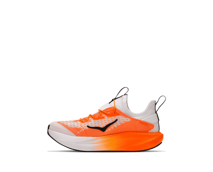 HOKA Unisex Mach 7 - FROST / NEON TANGERINE
