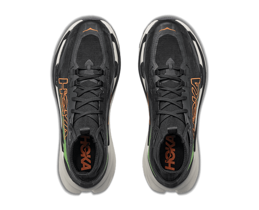 HOKA Men's Tecton X 4 - BLACK / NEON GREEN