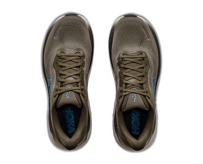 HOKA Men's Clifton 11 - ANTIQUE OLIVE / RIVER ROCK GREY (Wide)