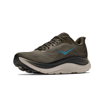 HOKA Men's Clifton 11 - ANTIQUE OLIVE / RIVER ROCK GREY (Wide)
