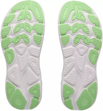 HOKA Women's CLIFTON 11 - FROST / NEON YUZU