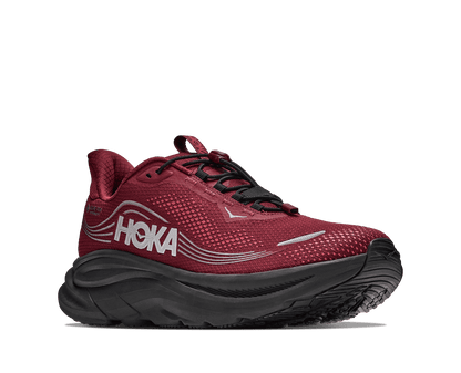 HOKA Men's Clifton 11 GTX - VARSITY BURGUNDY / CARBON BLACK (Wide)