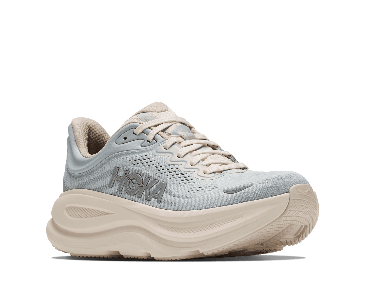 HOKA Women's Bondi 9 - ALABASTER / MINERAL BLUE