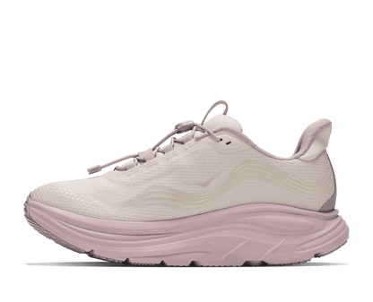 HOKA Women's Clifton 11 GTX Glm - ALABASTER / PINK OPAL (Wide)