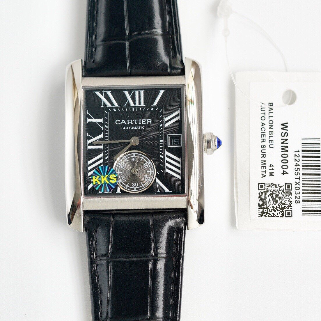 TANK MC SECOND TIME STEEL CASE LEATHER