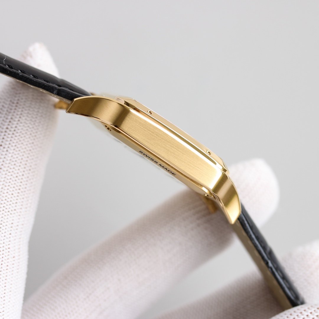 SANTOS DUMONT XL GOLD CASE LEATHER