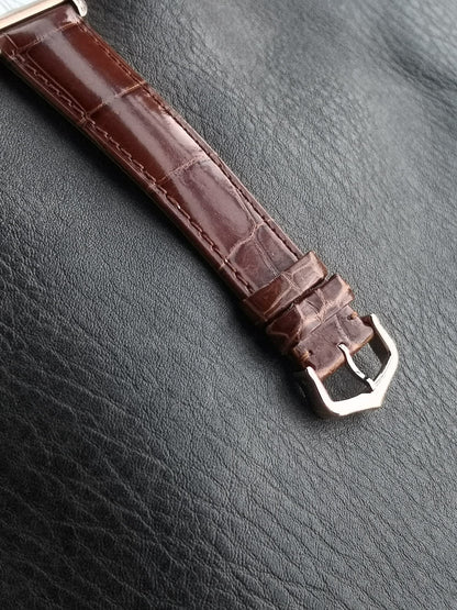 TANK MUST PINK GOLD BURGUNDY CROCODILE