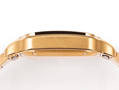 SANTOS LADY 35.1MM GOLD CASE GOLD DIAL