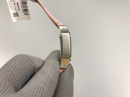 Cartier Santos 100 36mm Silver Pink Leather