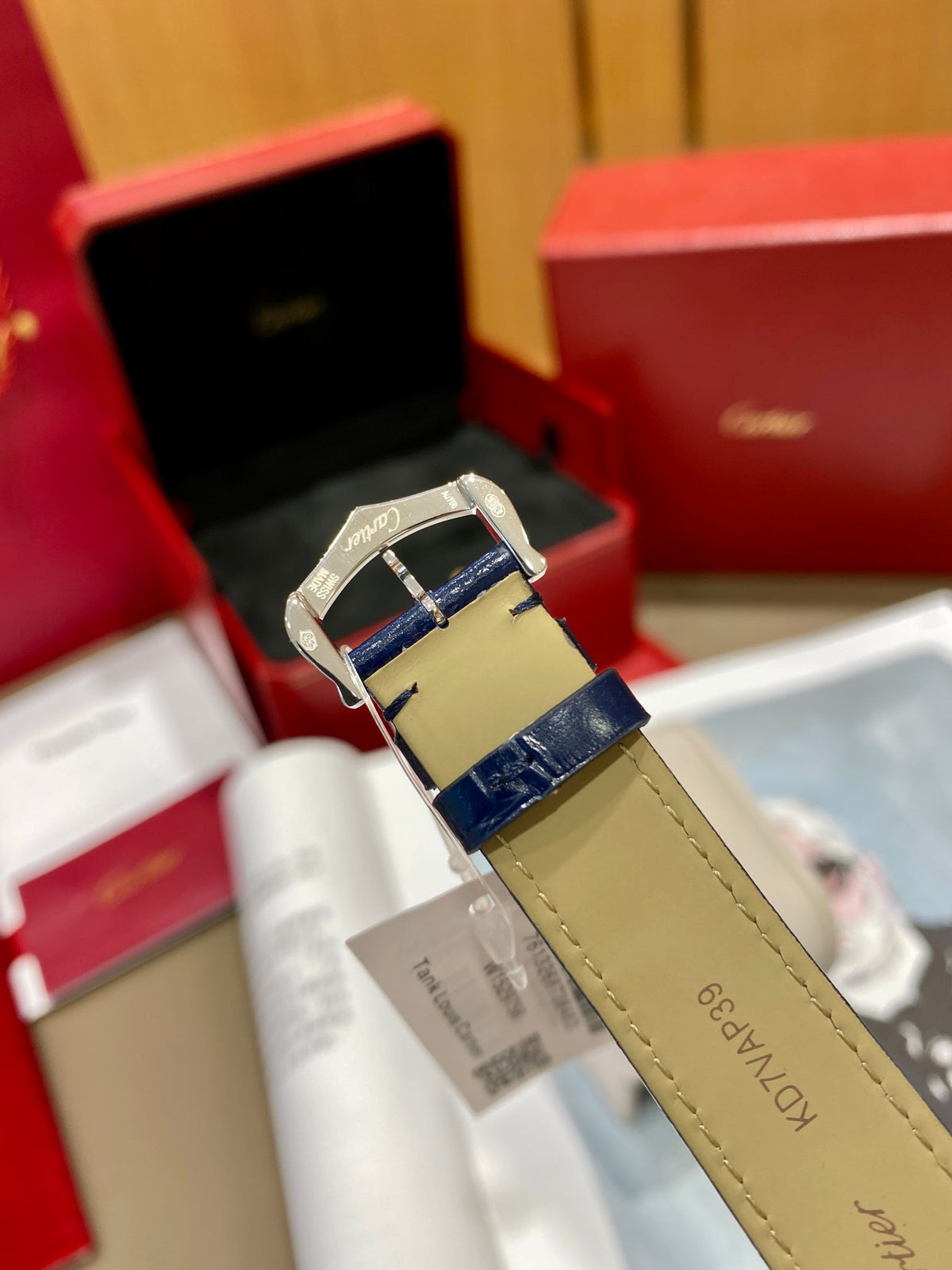Cartier Tank 25.5mm Quartz Blue Dial