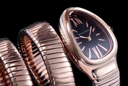 serpenti tubogas 35mm pink gold double spiral