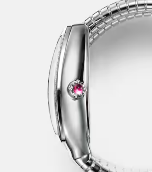 Bulgari Serpenti Tubogas 35mm Steel and Diamond Silver Dial Quartz Watch