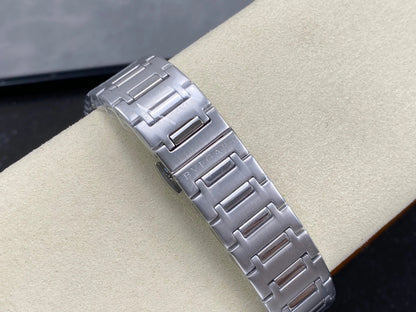 BVLGARI 33mm Blue Dial Diamond Numerals Steel
