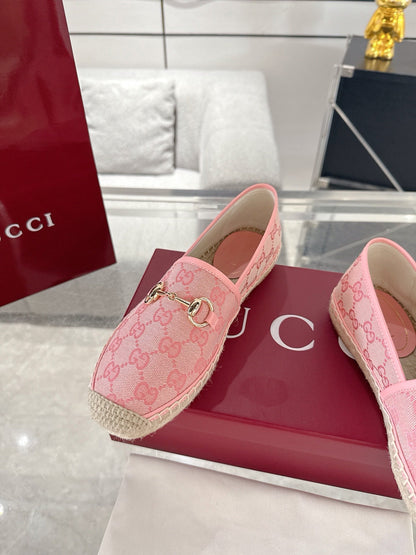 GC 2025 Espadrille With Horsebit Pink Canvas 292462