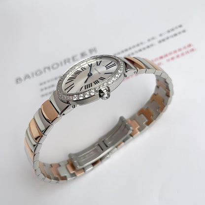 Baignoire 23mm Pink Gold Diamond Bezel