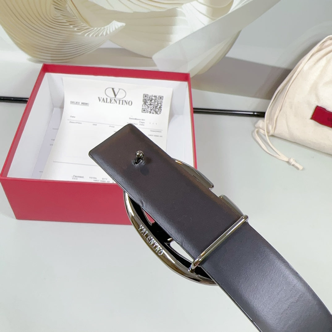 The Bold Edition Reversible Belt 30mm Black Calfskin Black Buckle