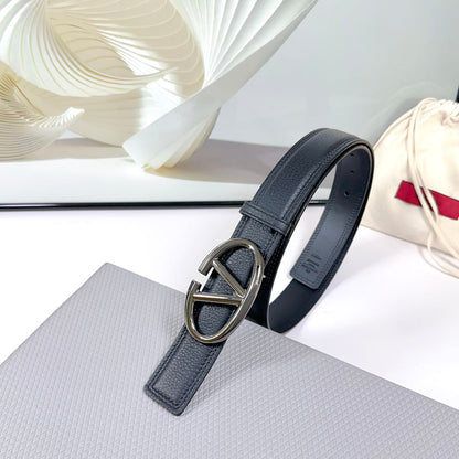 The Bold Edition Belt 34mm Black Calfskin Black Buckle