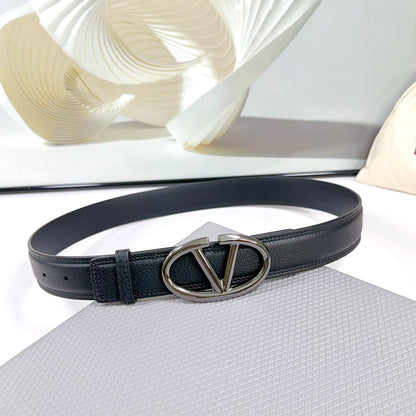 The Bold Edition Belt 34mm Black Calfskin Black Buckle