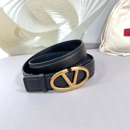 The Bold Edition Belt 34mm Black Calfskin Gold Buckle