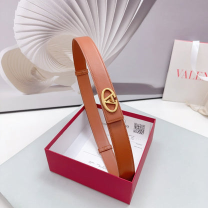 The Bold Edition Belt 30mm Brown Calfskin Gold Buckle