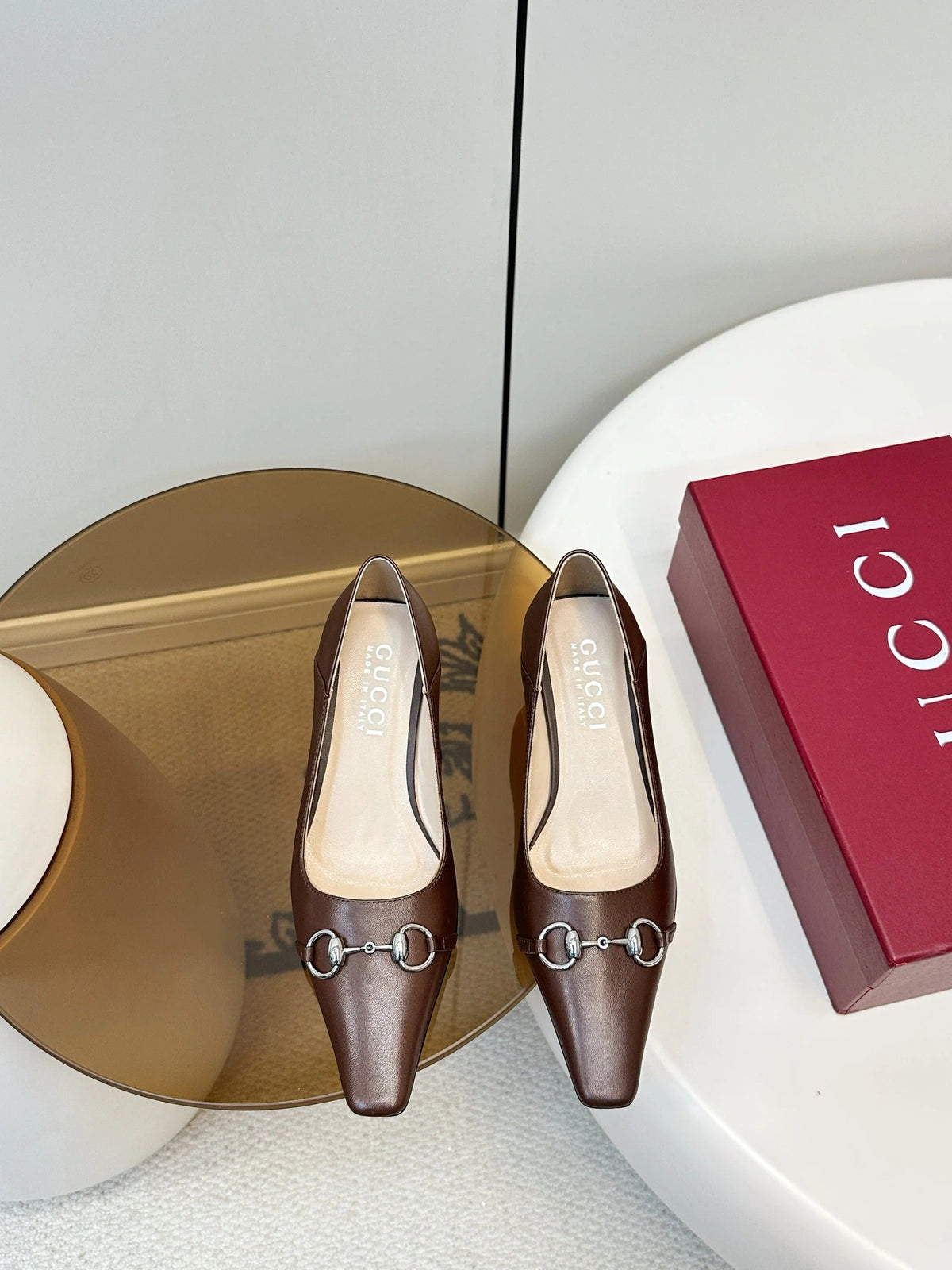 GG 26SS High Heels Pump Dark Brown Calfskin 645693
