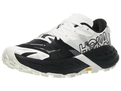 HOKA Women's Speedgoat 7 - BLACK / WHITE (Wide)