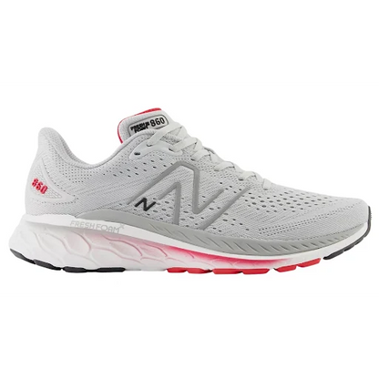 New Balance Mens 860S13- Light Aluminum/True Red/Black (M860S13)