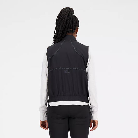 New Balance Impact Run Luminous Packable Vest - Black - WOMEN (WV33267)